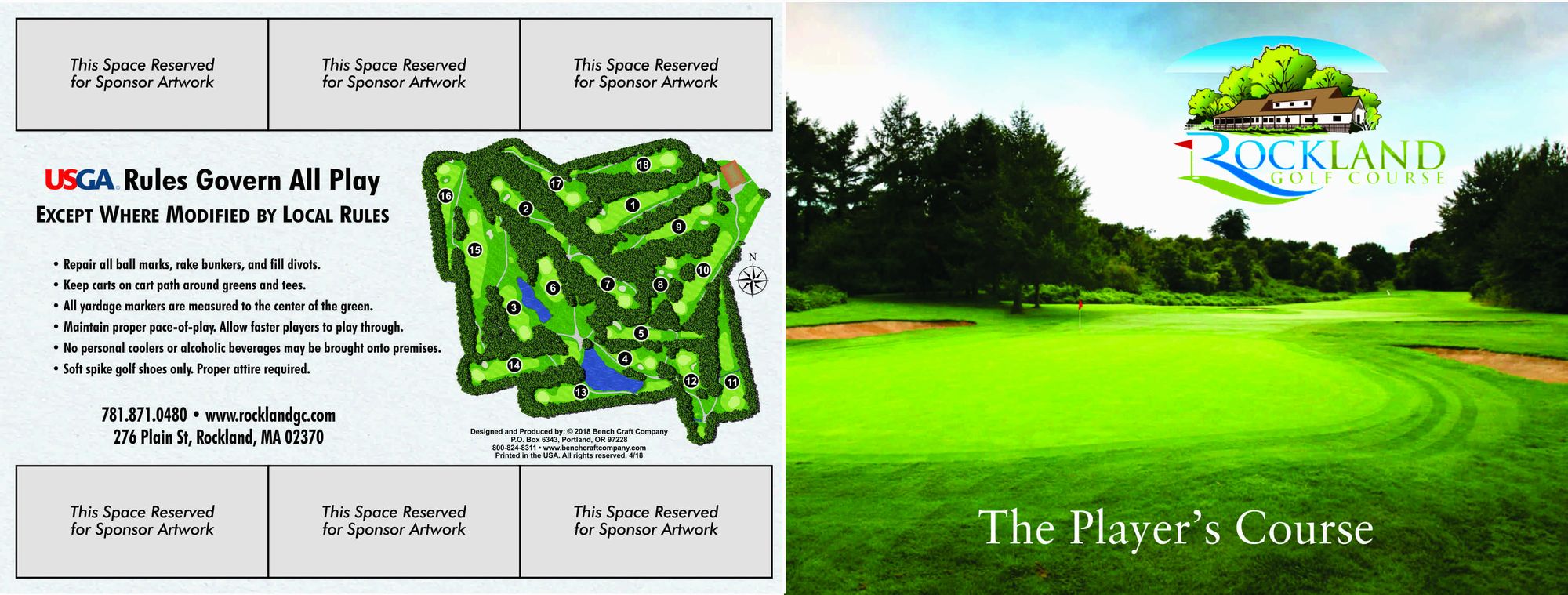 Scorecard & Course Tour Rockland Golf Course